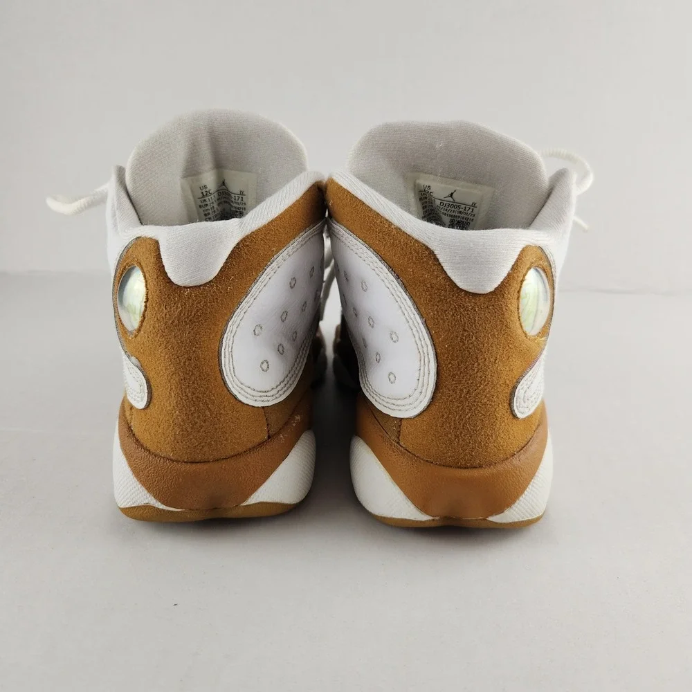 Jordan Shoes Kids 12C White Wheat Air Jordan 13 Retro DJ3005-171 Basketball‎ Mid